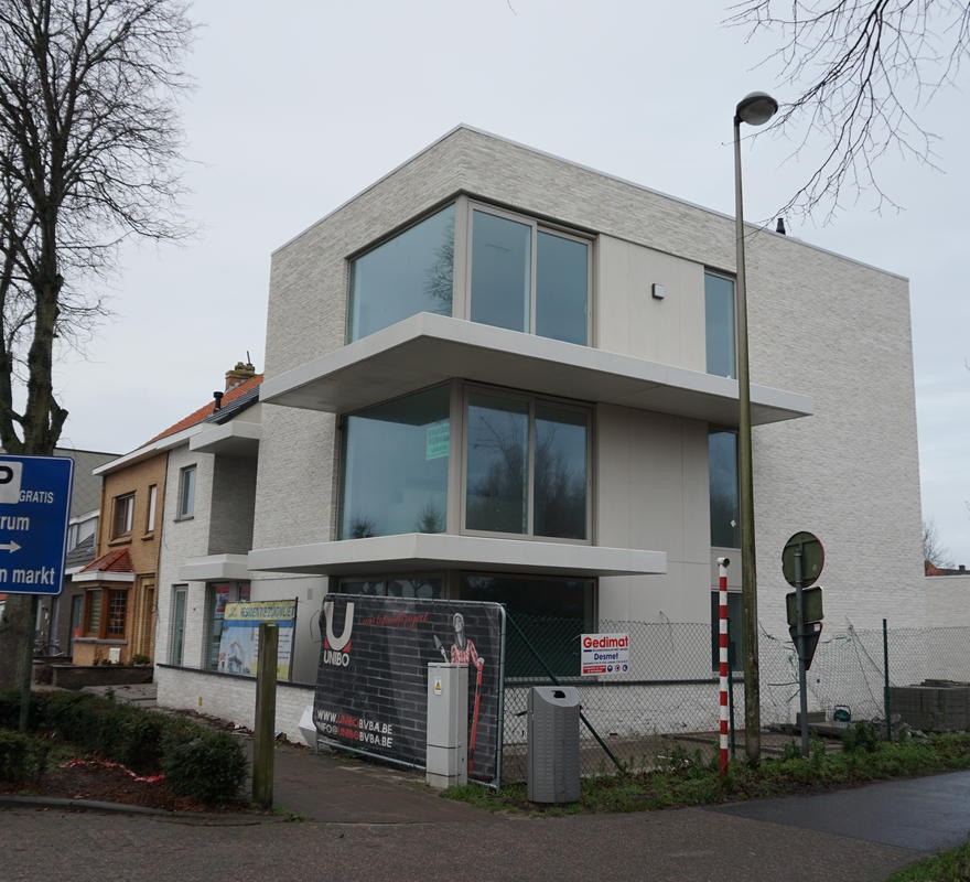 Bouwen van een meergezinswoning te De Panne