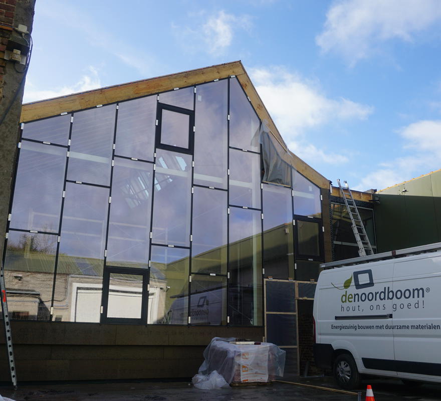 Verbouwen van loodsen tot Winkel te Sint Amandsberg